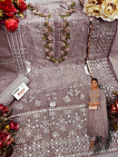 Fepic Rosemeen C 1274 D Organza Embroidered With Khatli Neck Work Suits