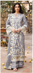 Saniya Trendz 7145 A Cotton With Chikankari Embroidered Worked Pakistani Suits