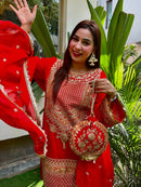 SR 1685 Designer Heavy Faux Georgette With Full Heavy Embroidery Sequence Work Traditional Suits