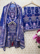 SD 7046 Designer Wear Digital Print Hand Work With Fancy Latkan Traditional Suits