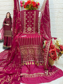 Fepic Rosemeen C 1714 B Georgette Embroidered Worked Suits