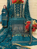 Fepic Rosemeen C 1714 Georgette Embroidered Worked Suits