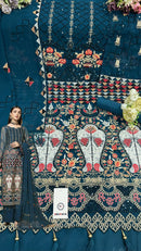 Shanaya S 130 Heavy Fox Gerogeete With Heavy Embroidered Worked Designer Suits