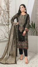 Fepic Rosemeen C 1291 Georgette Embroidered Worked Pakistani Suits