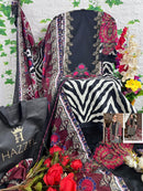 Hazzel 0361 Maria B Pure Cotton Printed And Embroidery Patches Work Pakistani Suits