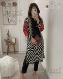 Hazzel 0361 Maria B Pure Cotton Printed And Embroidery Patches Work Pakistani Suits
