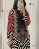 Hazzel 0361 Maria B Pure Cotton Printed And Embroidery Patches Work Pakistani Suits
