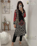 Hazzel 0361 Maria B Pure Cotton Printed And Embroidery Patches Work Pakistani Suits