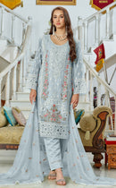 Fepic Rosemeen C 1958 C Organza Embroidered With Handworded Worked Suits