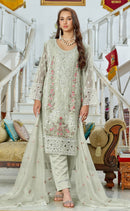 Fepic Rosemeen C 1958 Organza Embroidered With Handworded Worked Suits