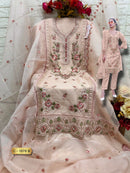 Fepic Rosemeen C 1878 B Organza Embroidered Worked Pakistani Suits