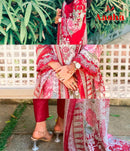 Aasha Designer 1173 Pure Cotton Print With Heavy Embroidery With Patches Work Pakistani Suits