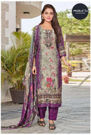 Mehboob Tex 1713 A Pure Viscose Maslin Digital Print With Aari Handwork Pakistani Suits