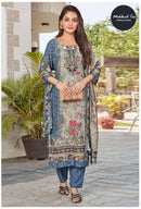 Mehboob Tex 1713 B Pure Viscose Maslin Digital Print With Aari Handwork Pakistani Suits