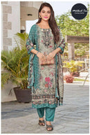 Mehboob Tex 1713 D Pure Viscose Maslin Digital Print With Aari Handwork Pakistani Suits