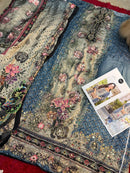 Mehboob Tex 1713 D Pure Viscose Maslin Digital Print With Aari Handwork Pakistani Suits