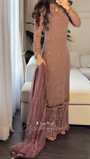 SRK 5264 Designer Heavy Faux Georgette With Heavy Embroidery Sequence Traditional Suits