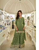 Sayuri Designer 5858 Pure Viscos Simar Jacquard Silk Suit