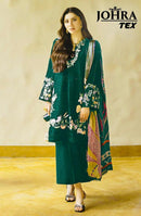 Johra Tex JT 176 C Cambric Cotton With Heavy Embroidery Work Pakistani Suits