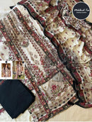 Mehboob Tex 1629 Pure Viscose Maslin Digital Print With Aari Handwork Pakistani Suits