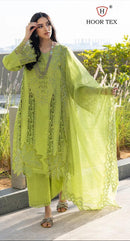 Hoor Tex H 384 A Heavy Cotton With Embroidery Work Pakistani Suits