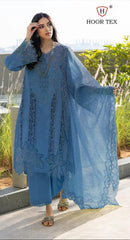 Hoor Tex H 384 B Heavy Cotton With Embroidery Work Pakistani Suits