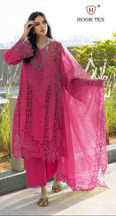 Hoor Tex H 384 C Heavy Cotton With Embroidery Work Pakistani Suits