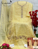 Serine S 238 A Organza Heavy Embroidered With Boring Handwork Suits