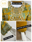 Mannat D No 518 Lawn Cotton With Embroidery Patch Work Readymade Suit