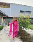 JF 008 C Pure Faux Georgette With Digital Print Cord Set