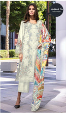 Mehboob Tex 1602 B Viscose Cambric Cotton With Heavy Self Embroidery Work Pakistani Suits