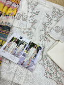 Mehboob Tex 1602 B Viscose Cambric Cotton With Heavy Self Embroidery Work Pakistani Suits