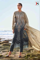 Deepsy Suits 1285 A Pure Cotton With Heavy Self Embroidery Attached Patches Work Lawn Suits