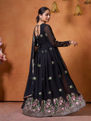 FD 002 Embroidered Georgette Stitched Anarkali Gown