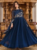 FD 001 Embroidered Georgette Stitched Anarkali Gown