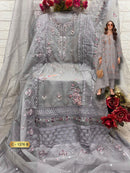 Fepic Rosemeen C 1376 B Organza Embroidered Worked Suits