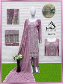 Al Qasr MA 173 B Fox Georgette With Heavy Embroidery Hand Work Suits
