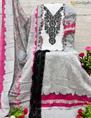 Al Zohaib Az 1131 Pure Cotton Print With Patch Work Pakistani Suits