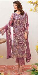 Serine S 255 A Fox Georgette Heavy Embroidered Worked Suits