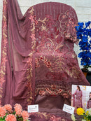 Serine S 255 A Fox Georgette Heavy Embroidered Worked Suits