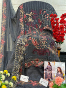 Serine S 255 C Fox Georgette Heavy Embroidered Worked Suits