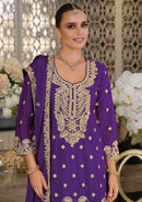 Eba Lifestyle 1922 Afrozeh Heavy Chinon With Emboidery Work