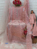 Fepic Rosemeen C 1669 B Organza Embroidered Work Suits