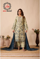 Affan Creation Dno 9057 Fox Georgette With Heavy Embroidery Seqvence Work Suits