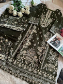 Ziaaz Designs Code 479 B Kota Checks Very Heavy Embroidered Work Pakistani Outfit