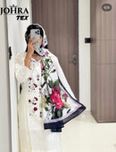 Johra Tex JT 179 B Cambric Cotton With Chikankri Embroidery Work Pakistani Suits