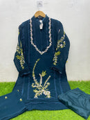 VS 12053 B Designer Stylish Heavy Embroidered Work Readymade Suits