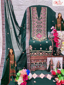 Motifz 498 Georgette With Embroidery Khatli Work Suits