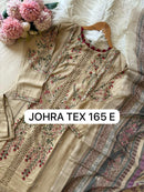 Johra Tex JT 165 E Viscose Reyon With Self Embroidery Work Pakistani Suits