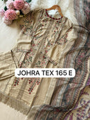 Johra Tex JT 165 E Viscose Reyon With Self Embroidery Work Pakistani Suits